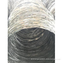 Galvanized razor barbed wire fence